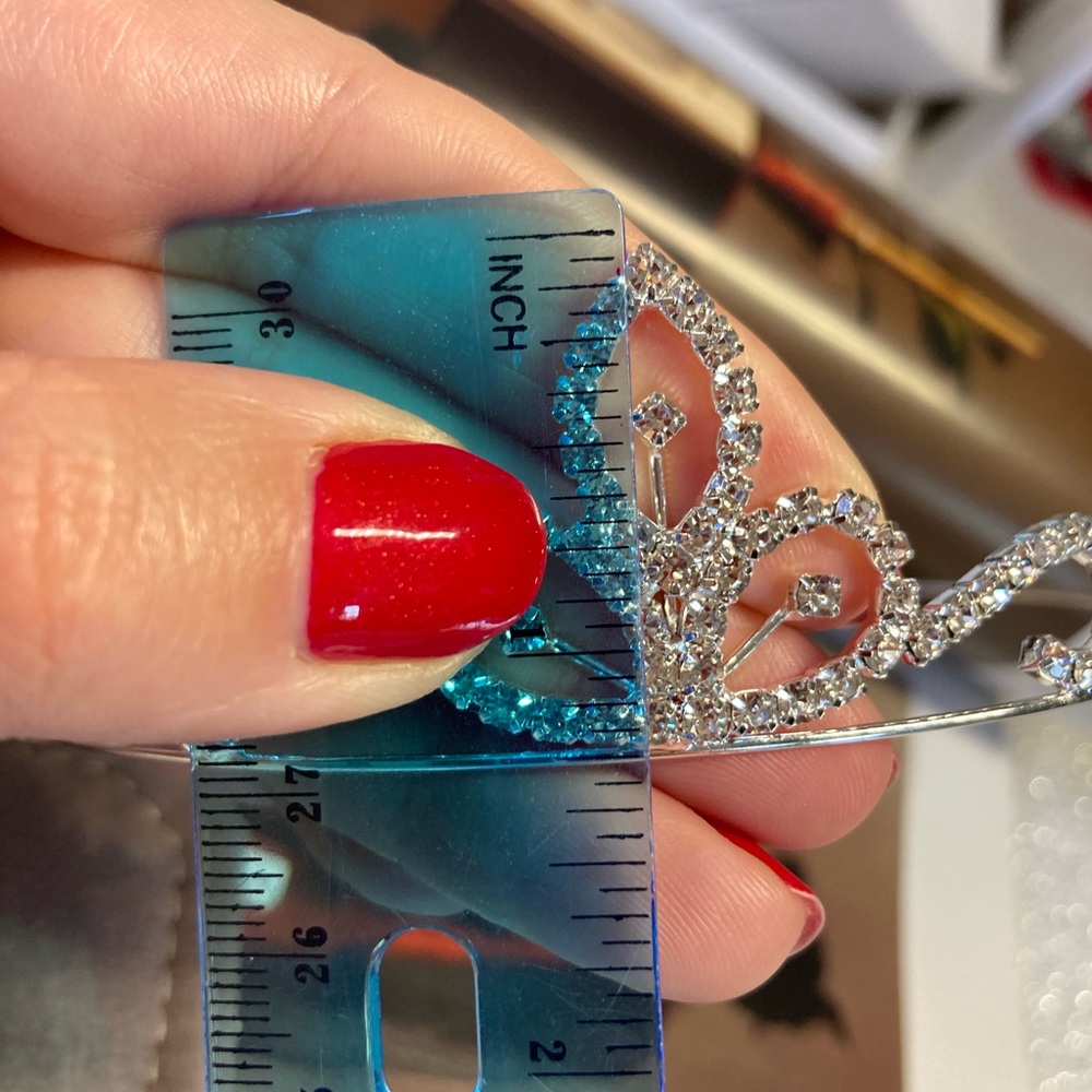 🌟 Rhinestone Bridal Wedding Crown 👑 Headband bridal Tiara - Picture 4 of 5